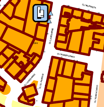 الخريطة المُخطط: Policía Nacional de Barakaldo