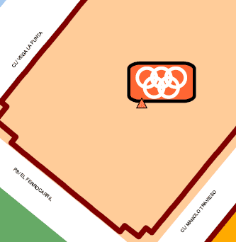 الخريطة المُخطط: Instituto Municipal de Deportes (IMD)