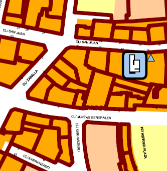 الخريطة المُخطط: Servicio de Información Joven