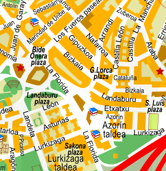 الخريطة المُخطط: Kzgunea Barakaldo 1